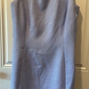 Larry Levine Strapless Blue Dress